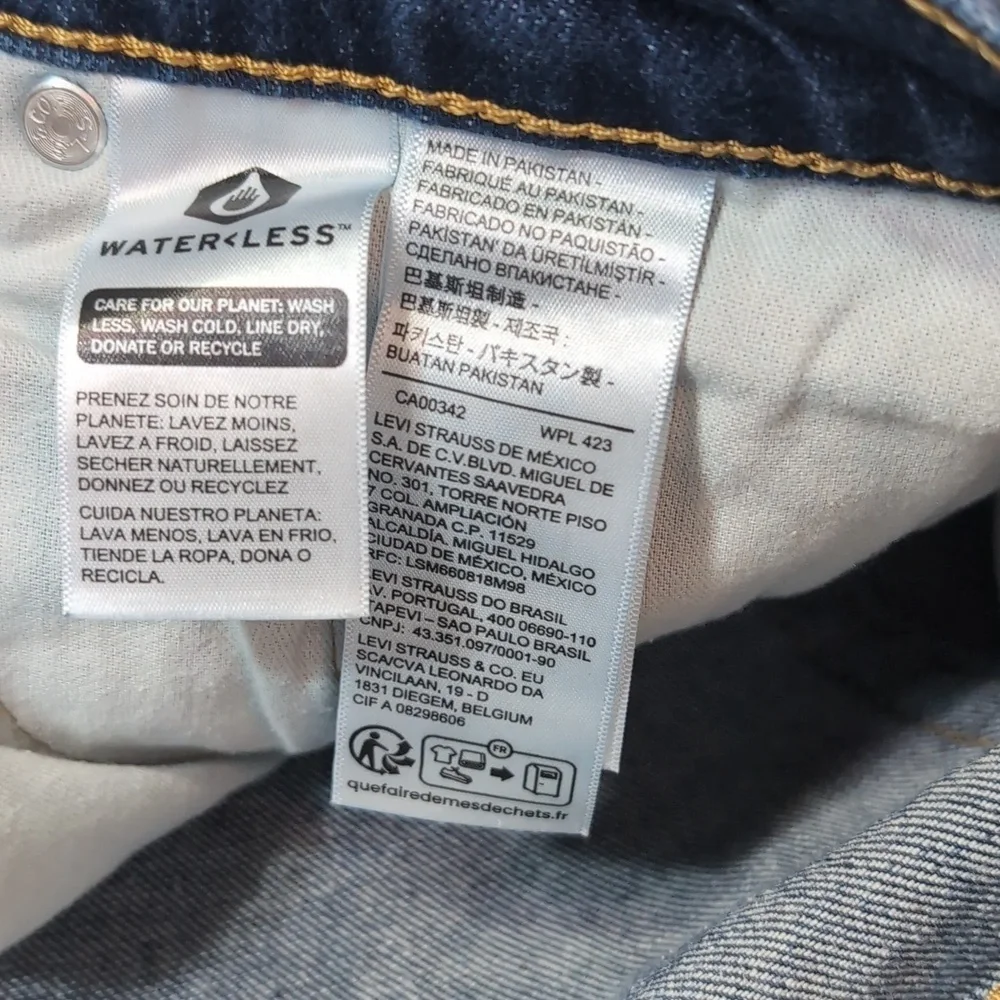 Levi's 505 Regular Fit Dark Wash Blue Jeans